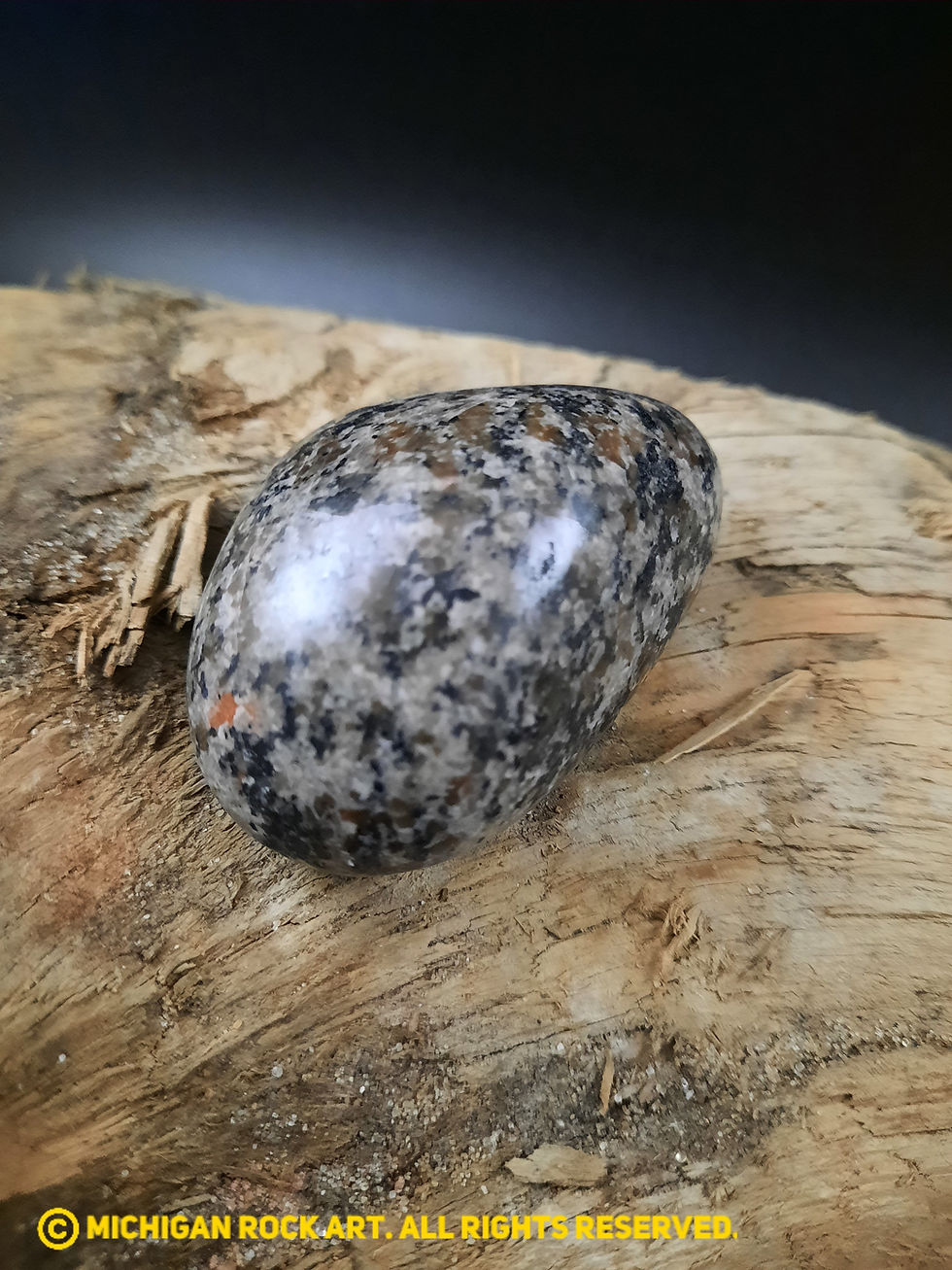 Thumbnail: Michigan Polished Emberlite Sodalite Fluorescent Bearing Syenite Palm St