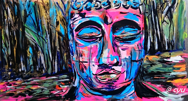 Bouddha dans les bois n1 by CYUm.JPG