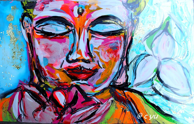 bouddha au lotus cyu n1 2017m.JPG