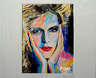 peinture femme cyu, femme fatale, peinture fine de femme