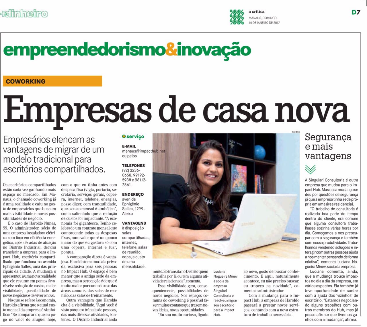 Empresas de casa nova