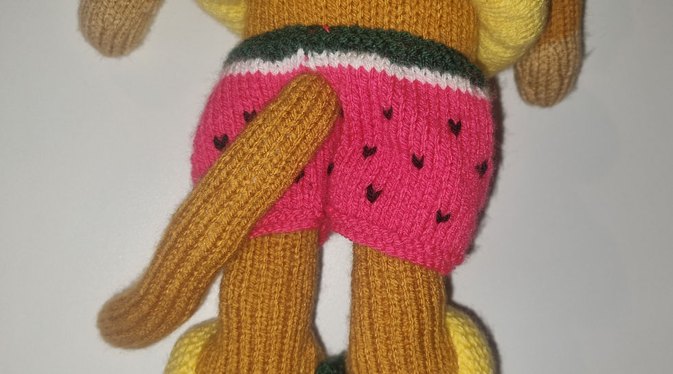 Thumbnail: Chester the Chimp PDF knitting pattern