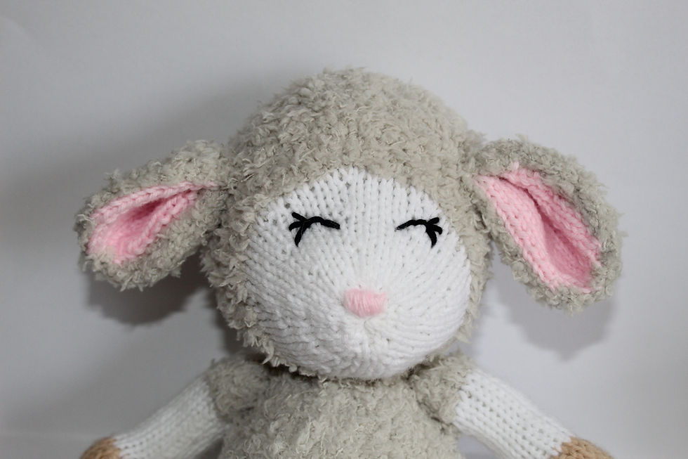 Thumbnail: Lucille Spring Lamb Knitting Pattern Amigurumi PDF