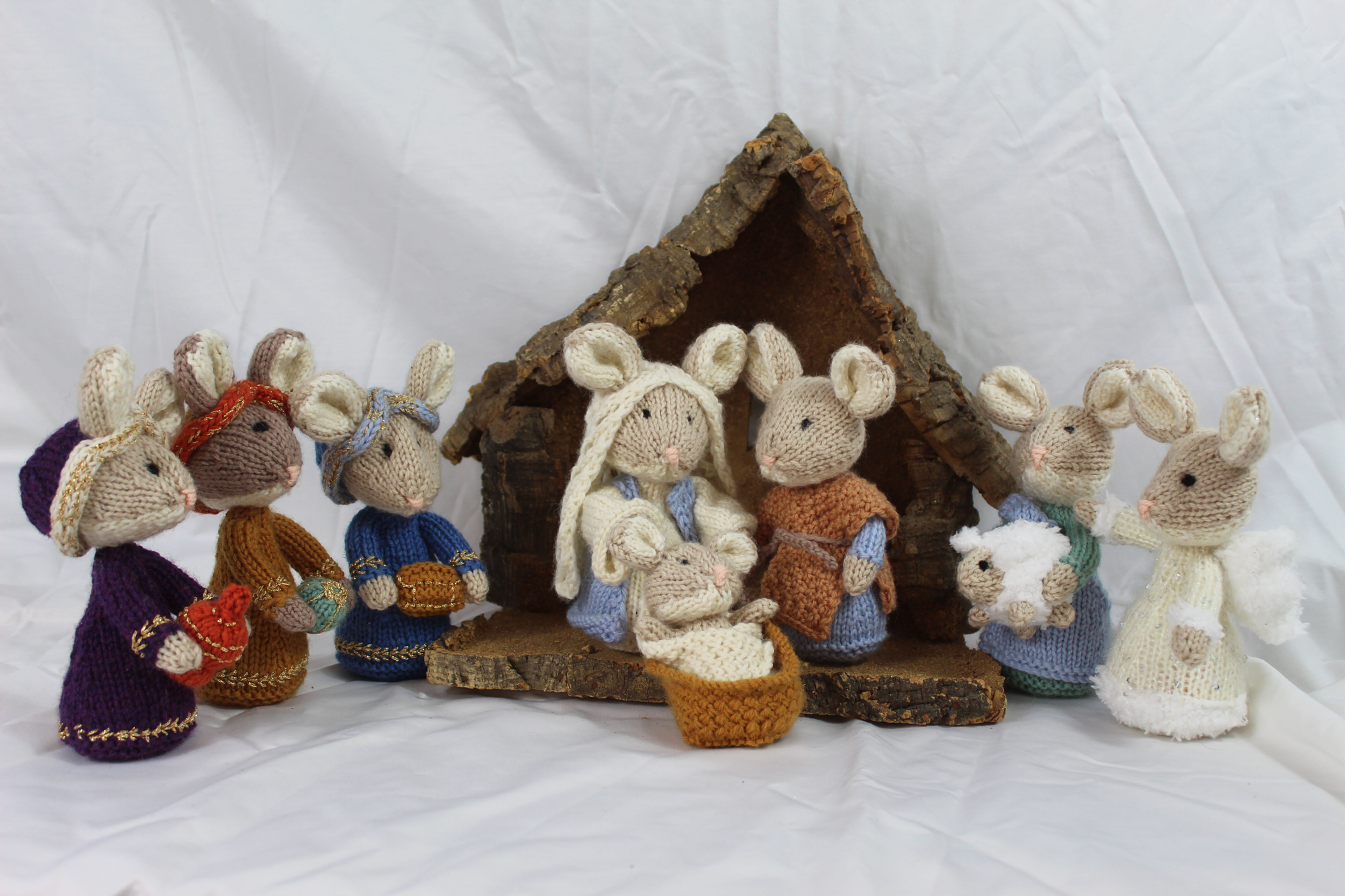 Christmas Mice Knitivity Nativity PDF Knitting Pattern