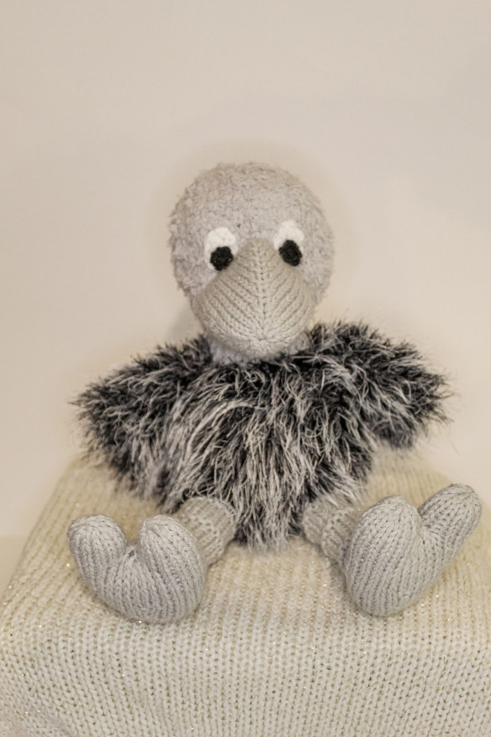 Thumbnail: Oscar the Ostrich Chick knitting pattern PDF