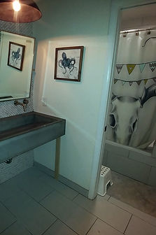 Ramp sink with grate
