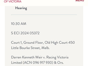 Weir courts appeal, whilst rest at The Bool.