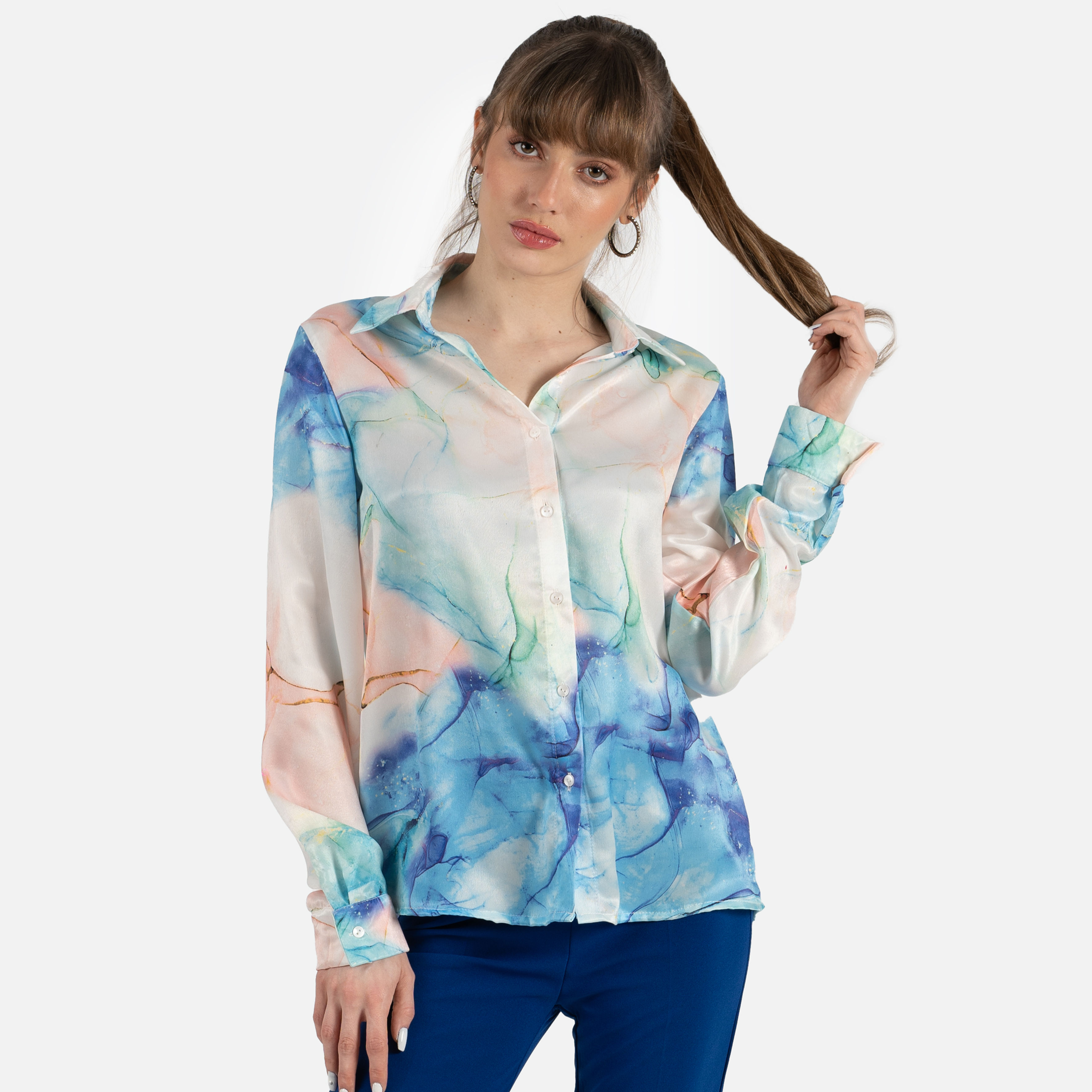 DAILY - MAVİ BATİK GÖMLEK