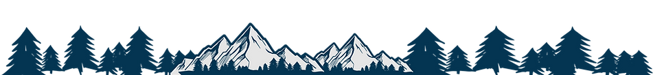 illustrative trees and mountains 