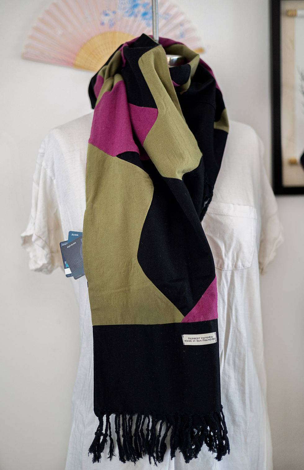 Miniatura: Patch Stitch Scarf Over-neck with Inseam Pocket