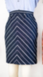 Thumbnail: Denim Stripe Skirt Suit (Special Item)