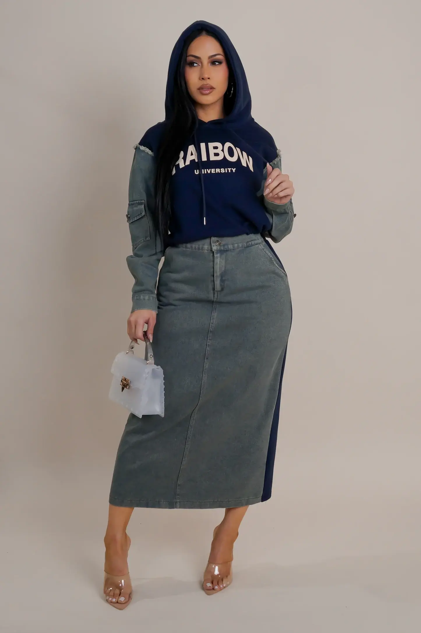 Give ‘Em The Blues Skirt Set 