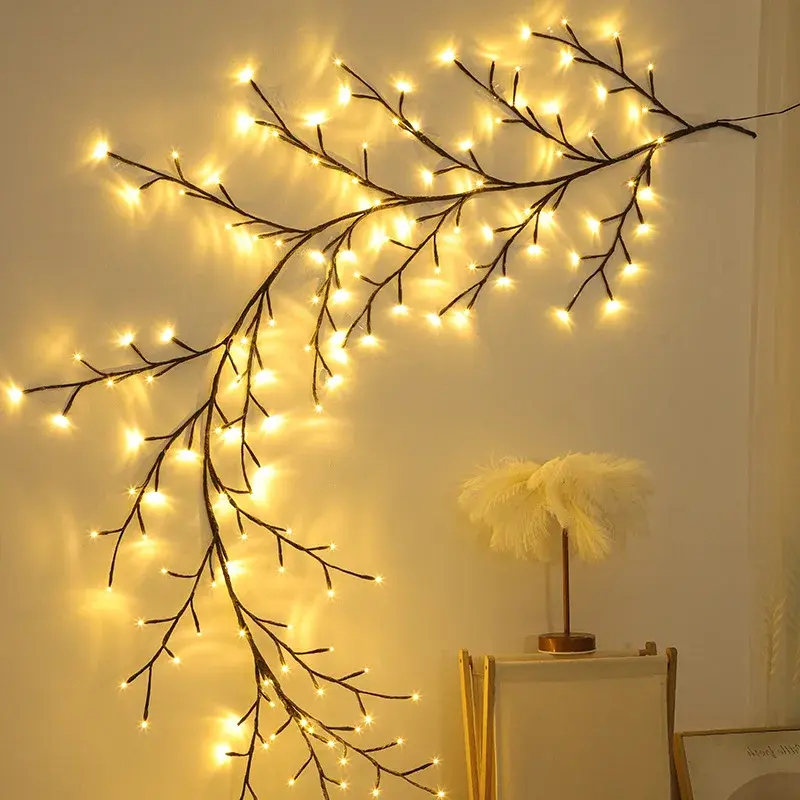 Thumbnail: 144 LEDs Lighted Willow Vine Lights for Bedroom Decor Aesthetic for Home Decor