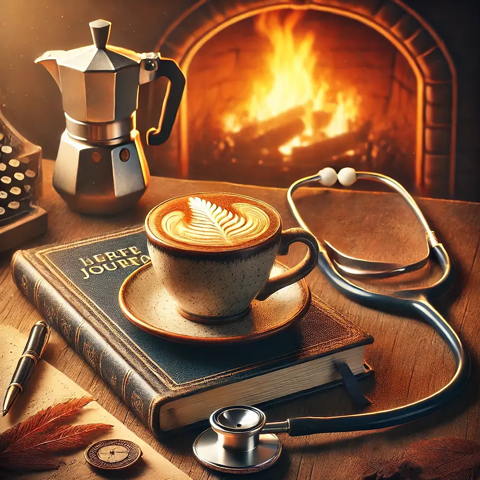 High angle view of a peaceful desk setup with a candle, journal, and plant