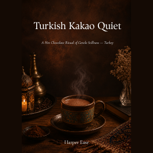Cover of Turkish Kakao Quiet Digital Journal featuring Turkish-style hot chocolate.