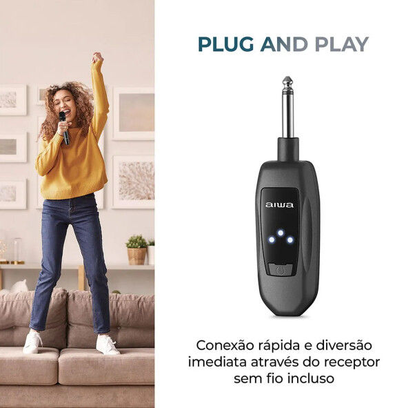 Miniatura: Microfone Sem Fio AIWA (Par) AWS-MIC-01