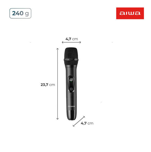 Miniatura: Microfone Sem Fio AIWA (Par) AWS-MIC-01