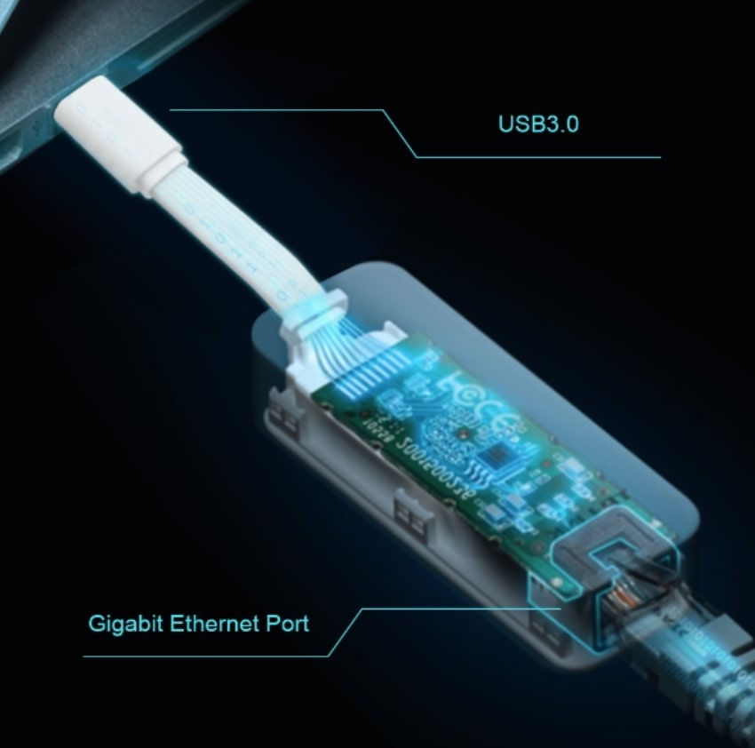Miniatura: Adaptador de Rede USB Tipo-C para RJ45 Gigabit Ethernet - TP-LINK