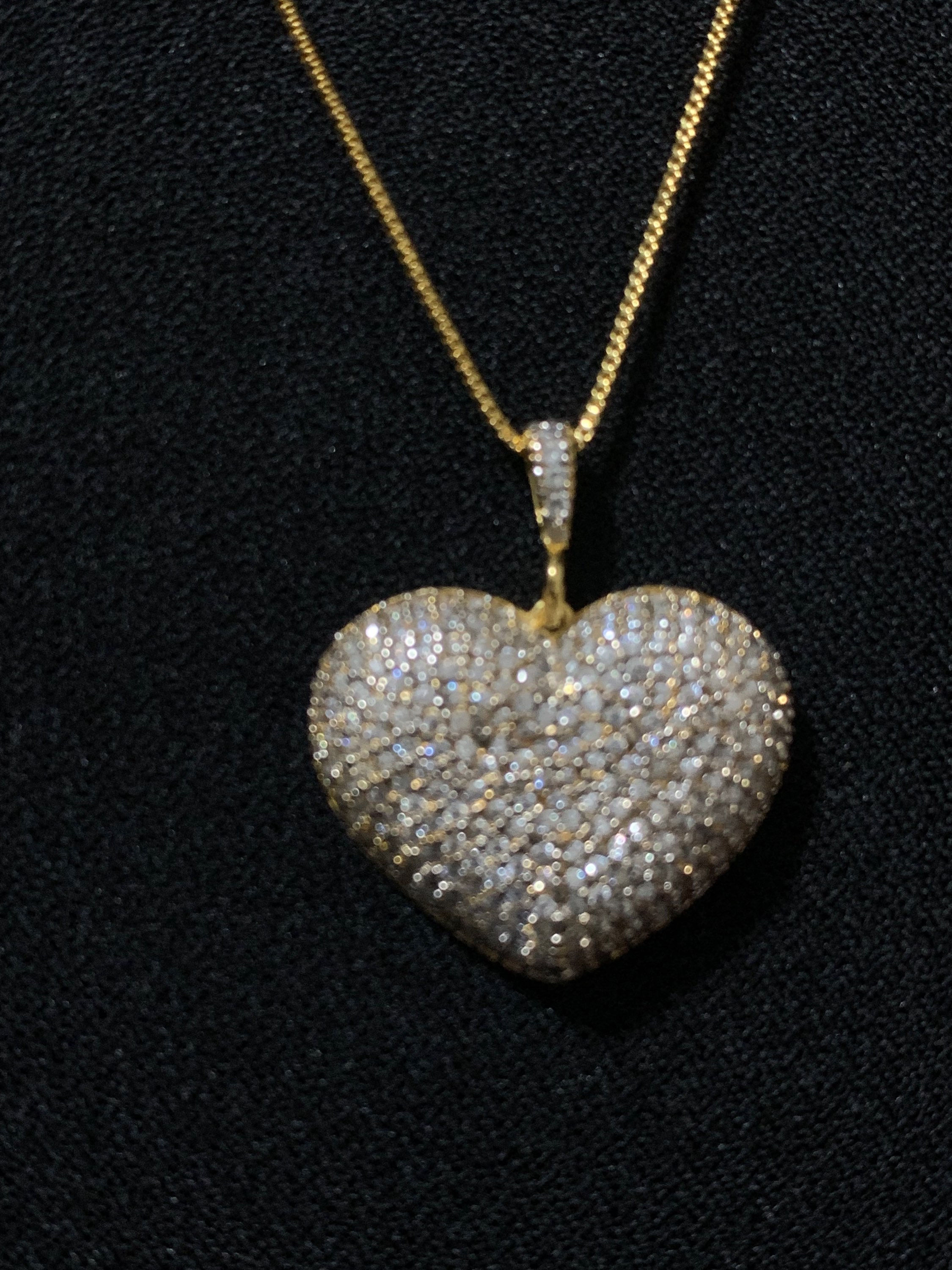 Colar Max Coração Cravejado Com Zircônia