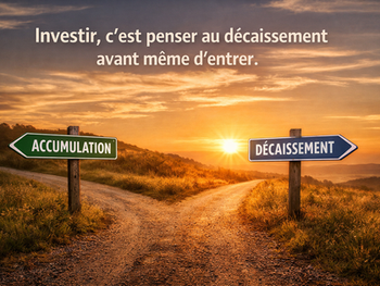 Investir, c’est penser au décaissement avant même d’entrer