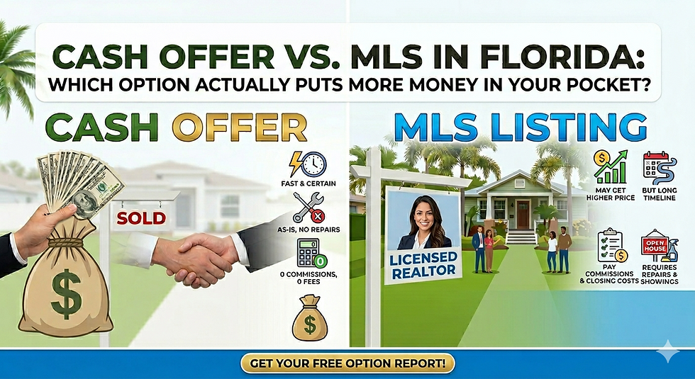 Cash Offer vs. MLS in Florida: Which Option Actually Puts More Money in Your Pocket?