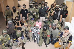 インドアフィールドにて