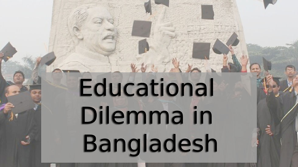 Educational Dilemma designed by nadir ul kaysar