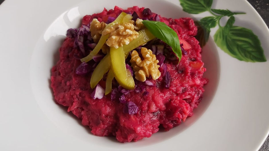 Rode bieten salade