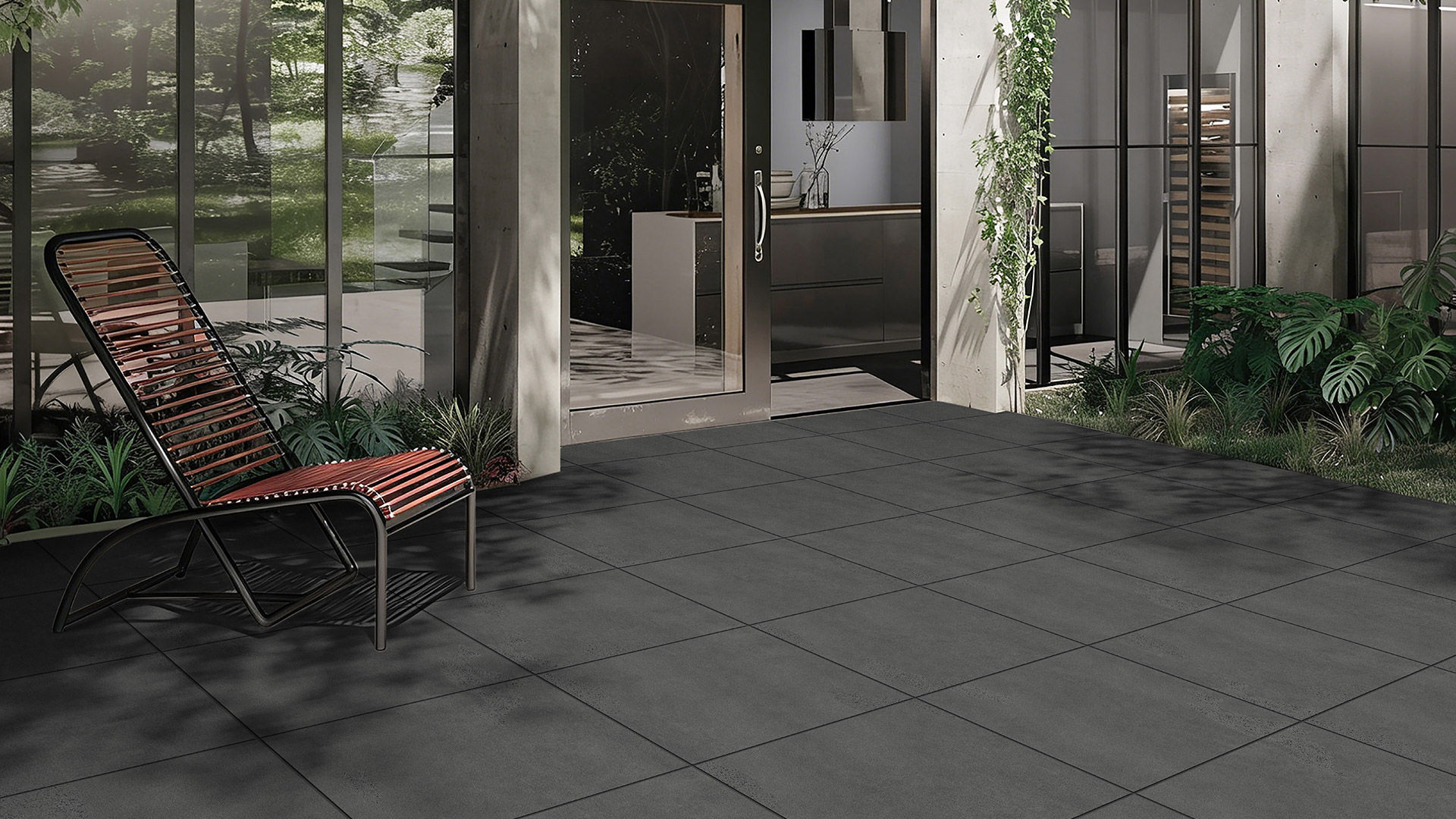 Bluestone Installed Outdoors