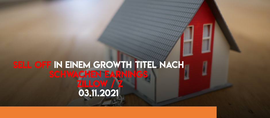 Trading lernen: Sell Off in einem Growth Titel nach schwachen Earnings