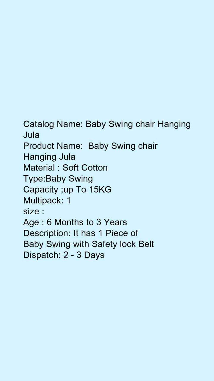 Thumbnail: Baby Swing chair Hanging Jula