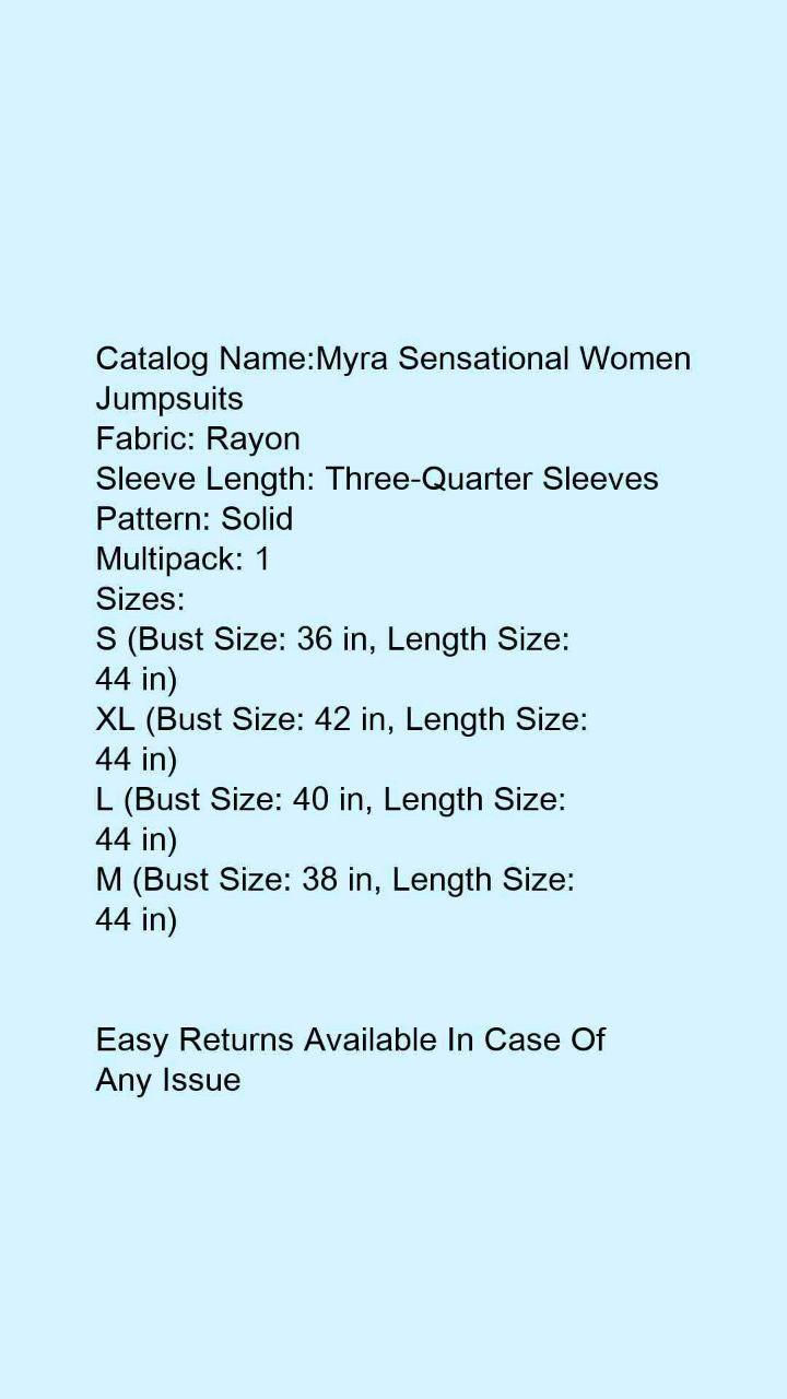 Thumbnail: Myra Sensational Women Jumpsuits