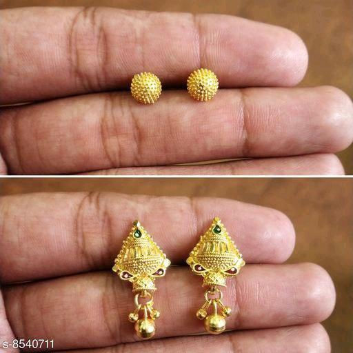 Thumbnail: Stylish Combo Alloy Earrings Set