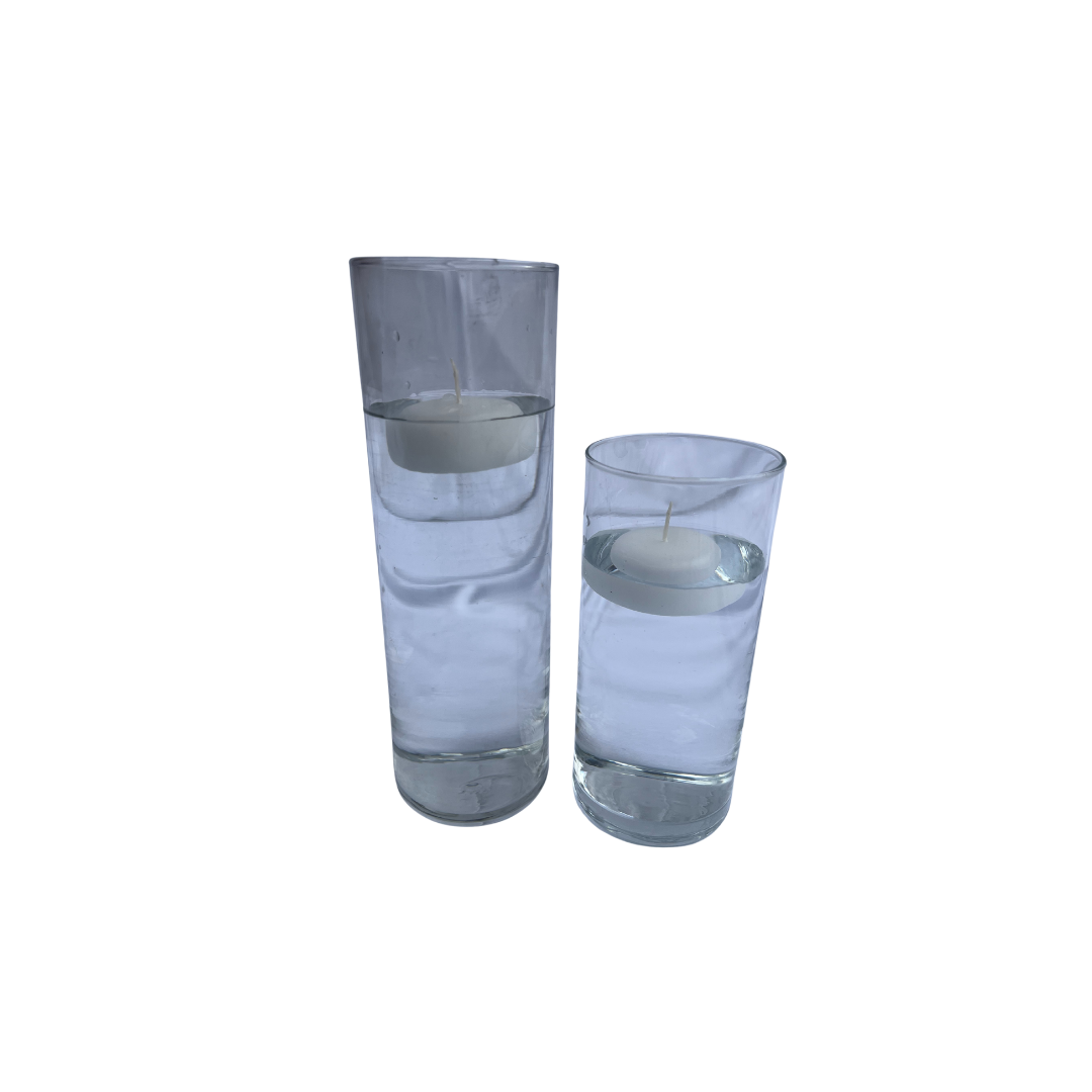 FLOATING CANDLES IN VASE