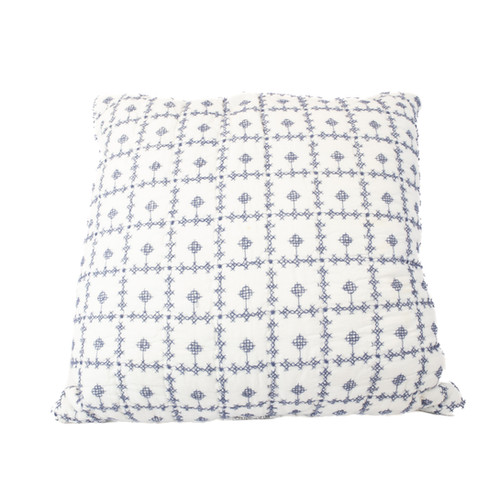 BLUE AND WHITE ACCENT PILLOW The Perfect Day