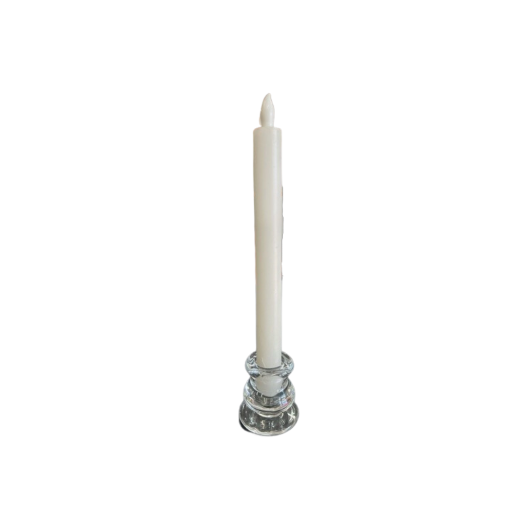 WHITE ARTIFICAL CANDLE TAPPER