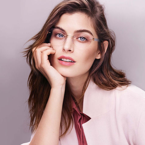 Women Wearing Silhouette Designer Glasses