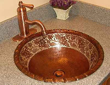 Protect detail on copper sink with CrobialCoat.