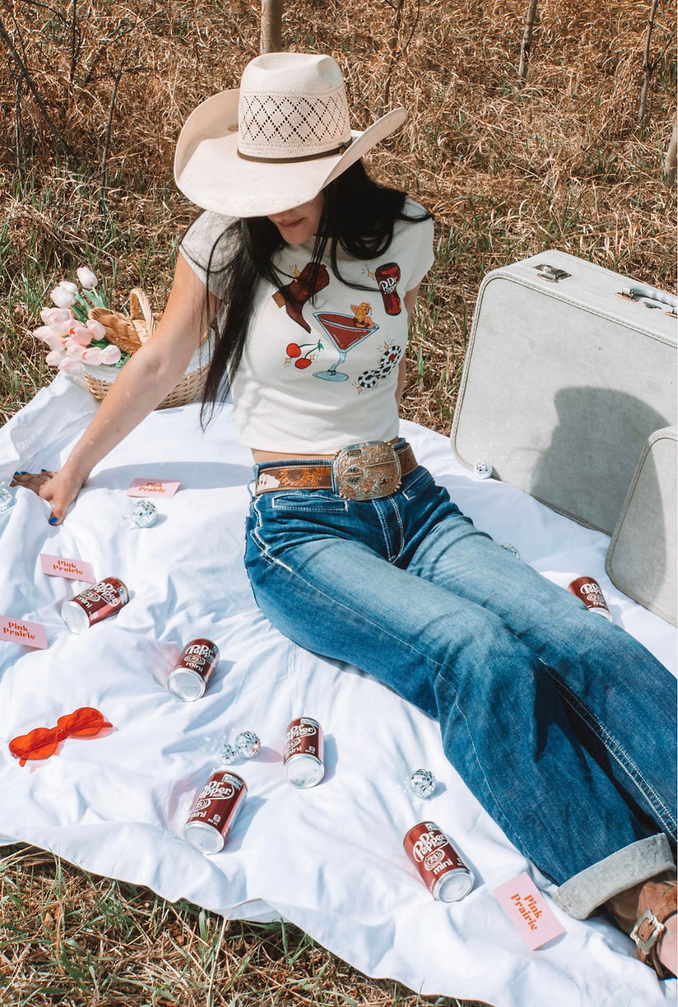 Thumbnail: Cherry Dr Pepper sand baby tee- pre order