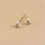 Thumbnail: 9k Gold Trio Freshwater Pearl Tiny Stud Earrings