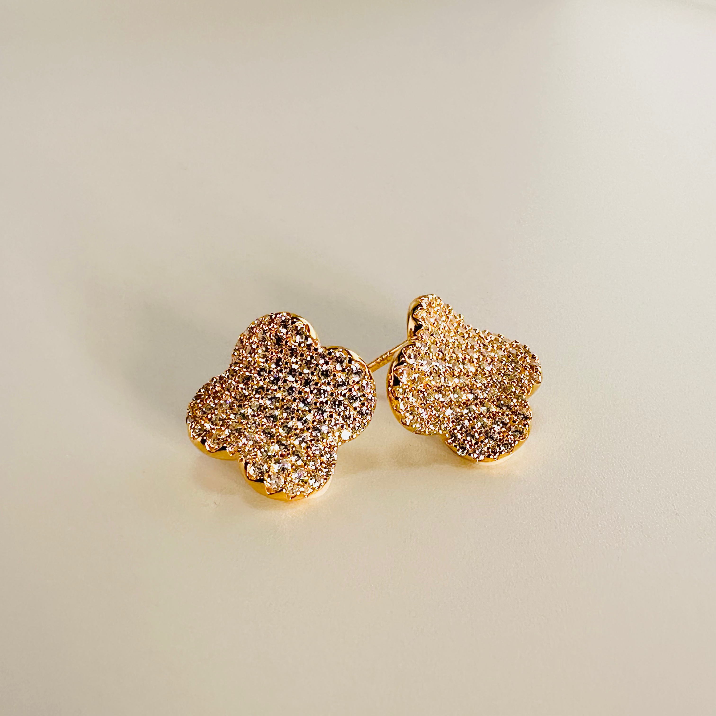 Clover Earrings - 925 Sterling Silver, 18k Gold Vermeil