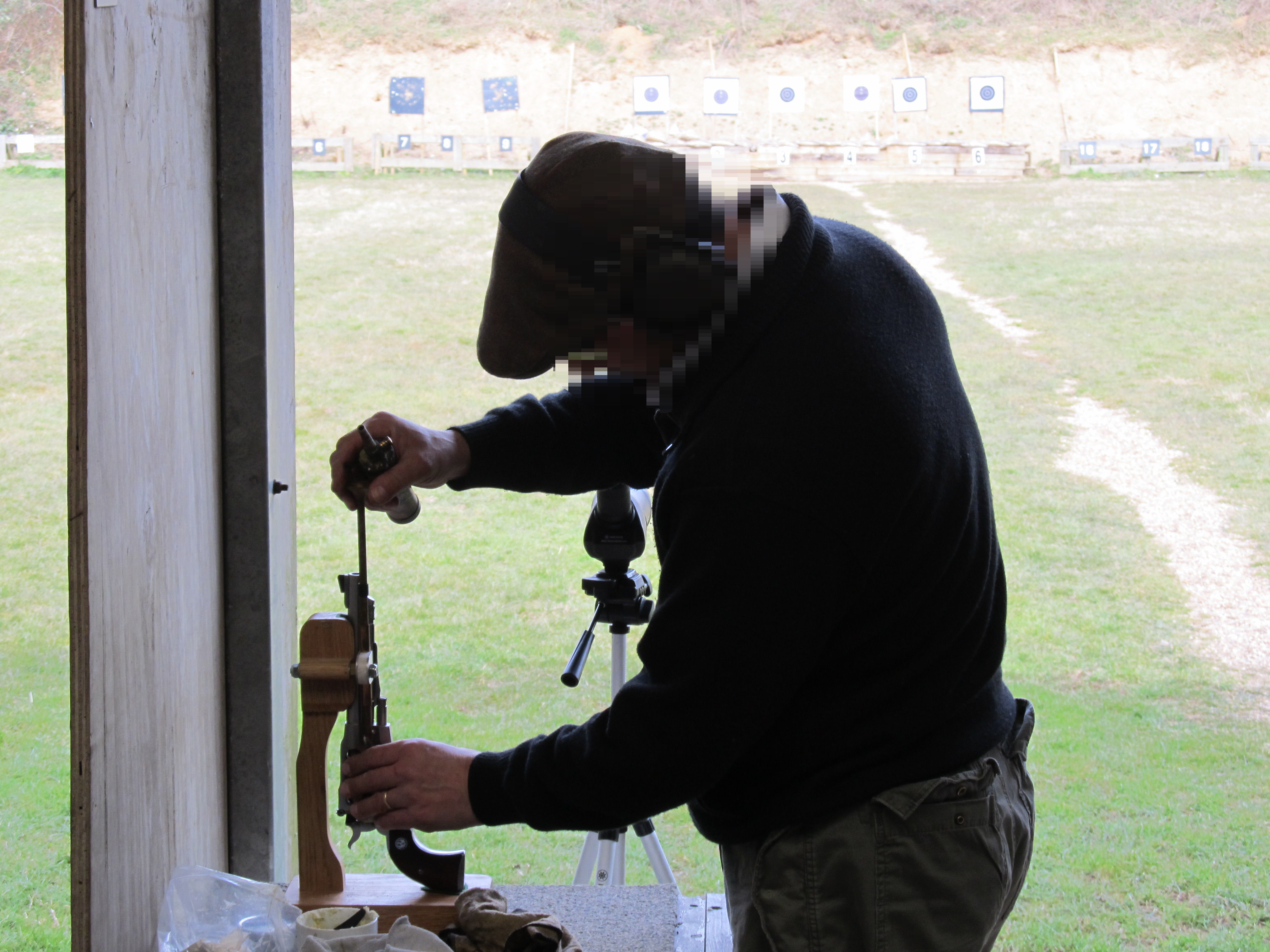 Black powder revolver loading
