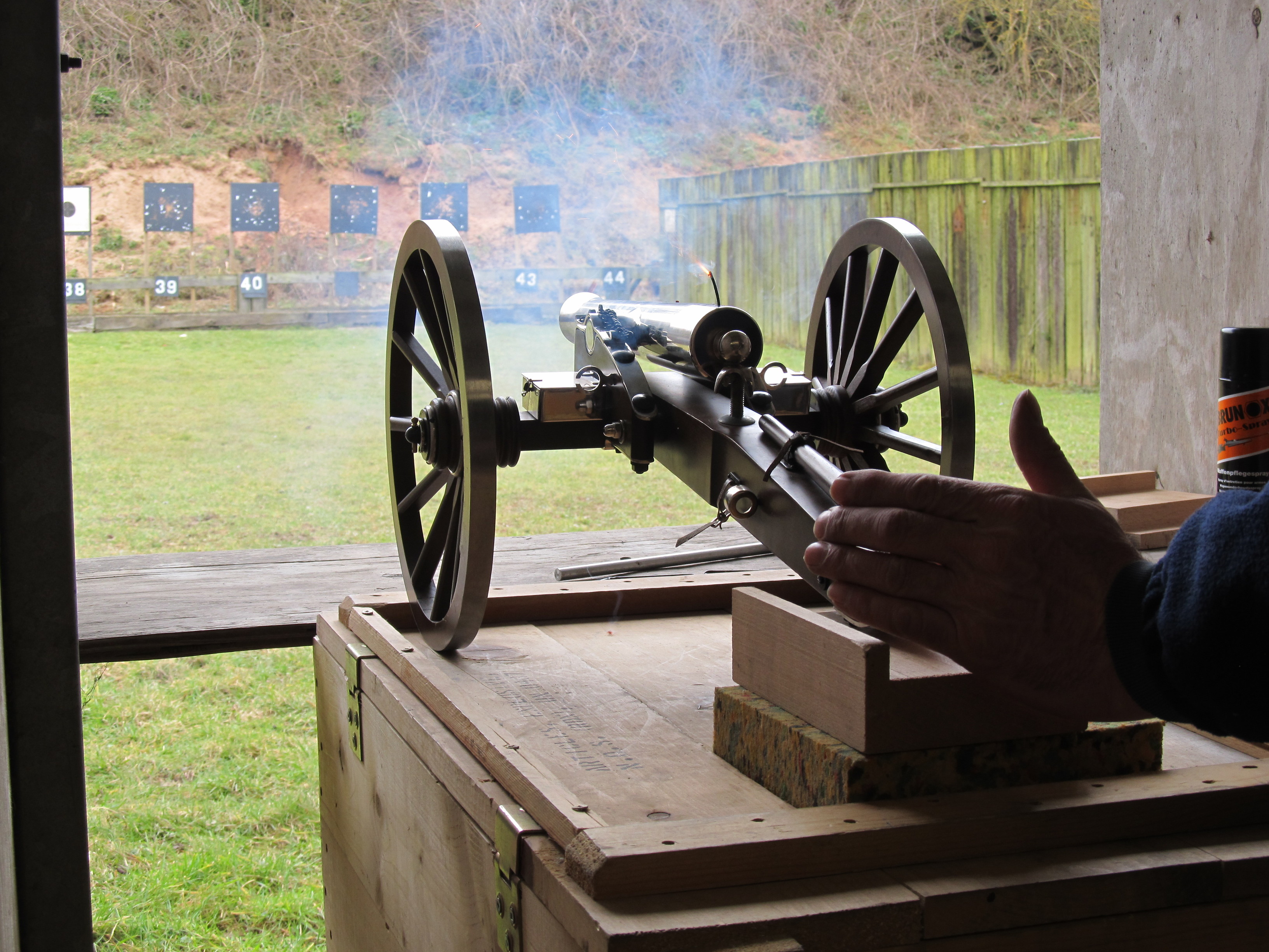 Minature Canon in Action