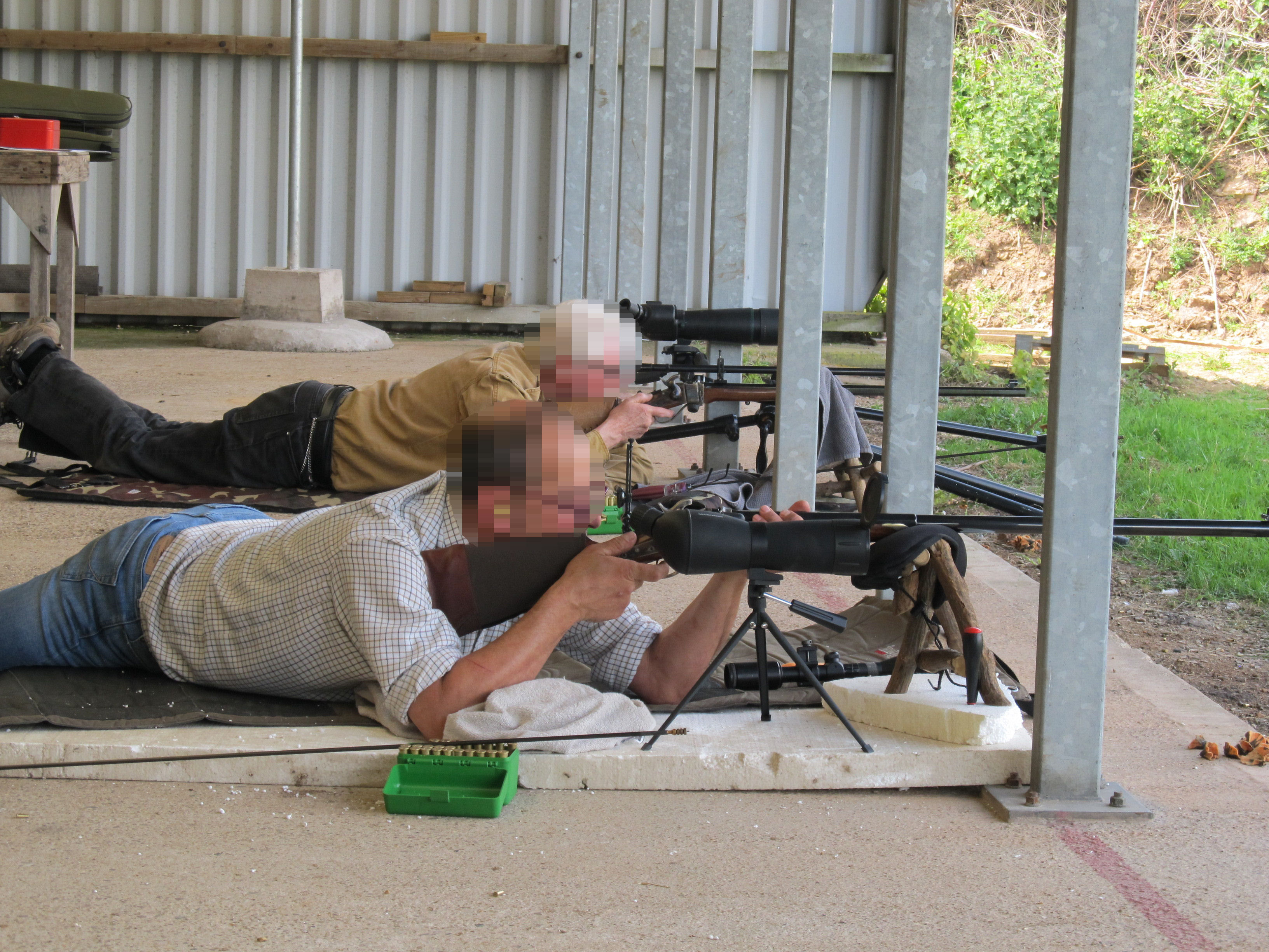Prone shooting on the 100m range
