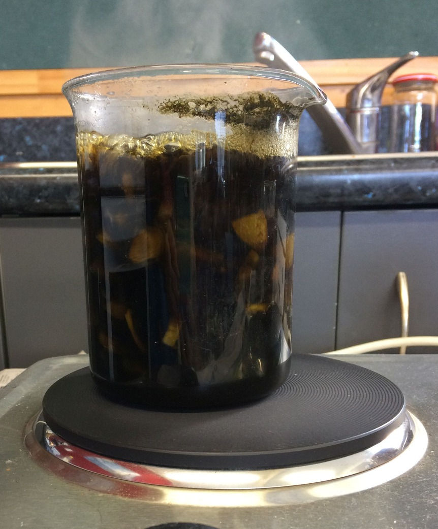 Making walnut ink in a Montessori classroom