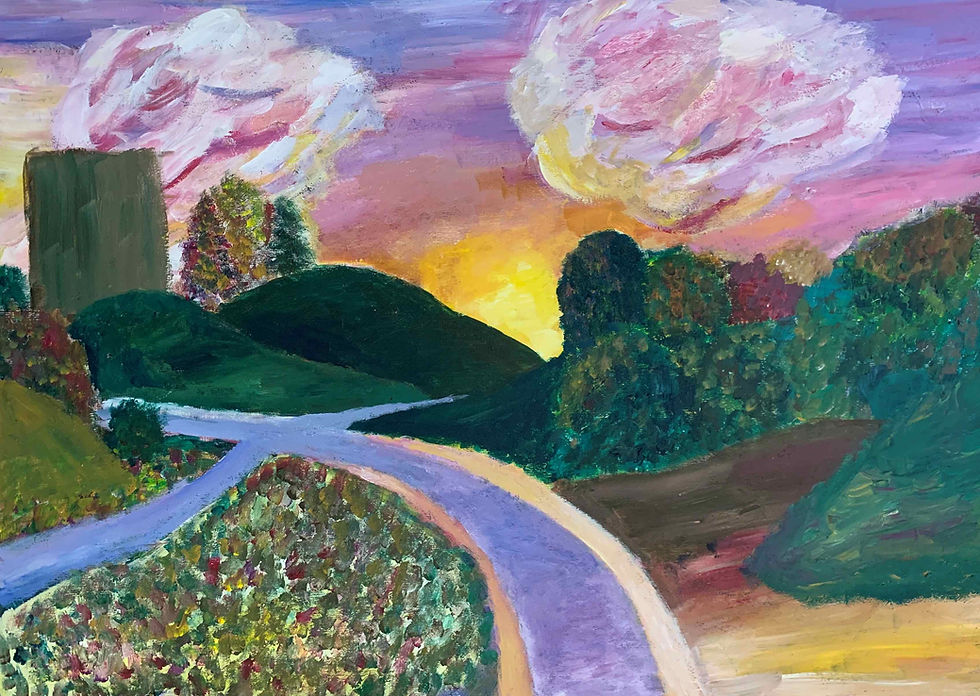 Målning av konstnären Julia Landström