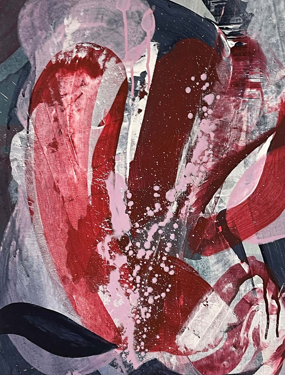 Abstrakt måleri Karin O. Johansson