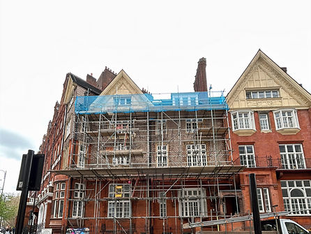 Commercial Scaffolding for roofing works in Knightsbridge SW1X