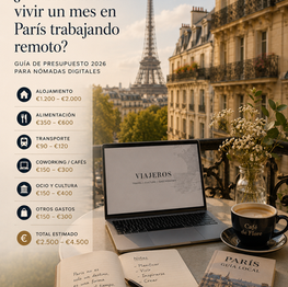 Cuánto cuesta vivir un mes en París trabajando remoto