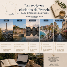 Las mejores ciudades de Francia para nómadas digitales